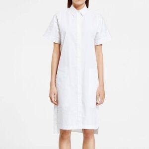 NWT AX Armani Exchange White Short Sleeve Tunic Dress Size 6